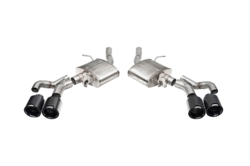 Picture of Corsa 22-25 Caddy CT5-V Blackwing 3in Axle-Back - Act. Exh. - Dual Rear Exit - Twin 4.5in Blk CF Tip