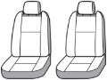 Picture of Covercraft Endura Waterproof Polyester SeatSaver Custom Front Row Seat Covers