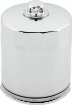 Picture of Twin Power M8 Chrome Oil Filter With Nut Replaces H-D 62700297
