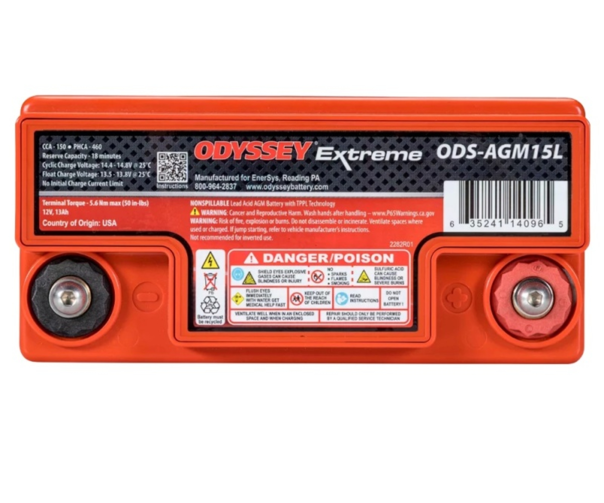 Picture of Odyssey Battery Powersport Extreme AGM Battery (PC545)