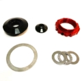 Picture of QA1 2.205-8 TPI Coilover Conversion Kit 2.5in ITT Strut - Red Anodized Nut