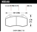 Picture of Hawk Miata Brembo / Renault Clio / Cobalt SS HP+ Street Front Brake Pads