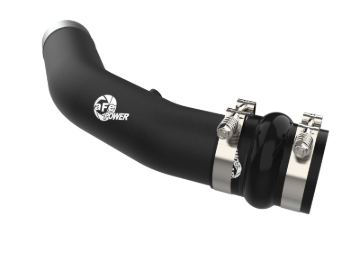 Picture of aFe 23-24 Ford Diesel Trucks V8-6.7L (td) BladeRunner 3in. Aluminum Hot Charge Pipe - Black