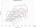Picture of Forced Performance Subaru STi/WRX Green UHF Turbo 84mm CH8CM Turbine Hsg Internal WG w/Oil Line