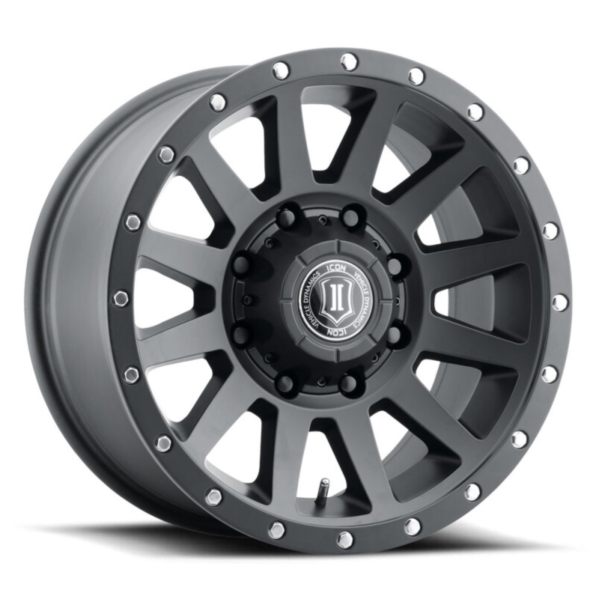 Picture of ICON Compression HD 18x9 8x165.1 12mm Offset 5.5in BS - Satin Black Wheel