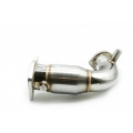Picture of Turbo XS 22-24 Subaru WRX 304SS Front Pipe w/High Flow Catalytic Converter (Front Section)