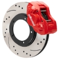 Picture of Wilwood 75-83 Porsche 911 D45 11.10in. Front Brake Kit w/ Flex Lines - Drilled Rotors (Red)