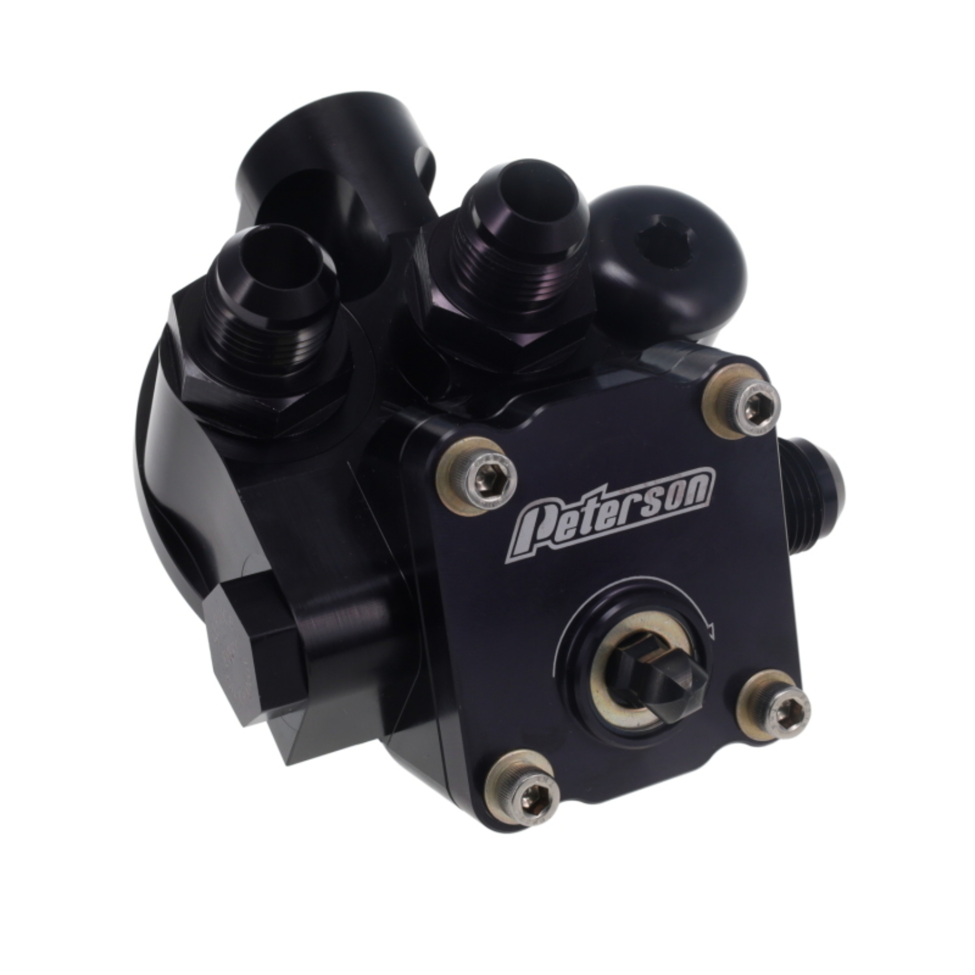 Picture of Peterson Fluid Systems Primer Filter Mount -10AN 1 1/2-12 - Right Side Inlet