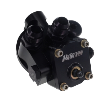 Picture of Peterson Fluid Systems Primer Filter Mount -12AN 1 1/2-16 - Right Side Inlet