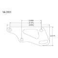 Picture of Peterson Fluid Systems Chevrolet Small Block Mount Blade - Right Side
