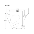 Picture of Peterson Fluid Systems Chevrolet Big Block Mount Blade - Left Side