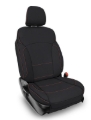 Picture of PRP 2013-2017 Subaru Crosstrek Front Seat Covers (Pair) - Black w/ Orange Stitch