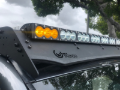 Picture of Cali Raised Dual Function Amber/White Led Light Bar Prinsu Mounting Bracket Kit - Wire Harness/SQ