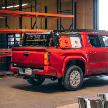 Picture of Cali Raised Overland Bed Rack For 2024+ Toyota Tacoma - Short Bed Mid Height Rack