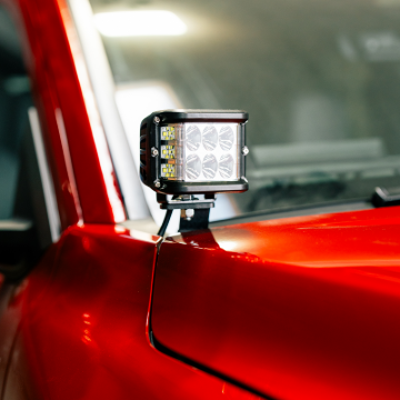 Picture of Cali Raised 2024+ Toyota Tacoma Ditch Light Bracket Kit - 2 3X2 18W Led Pods/Toyota Oem SQ Style