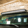 Picture of Cali Raised 2021+ Ford Raptor Roof Light Bar Mounting Kit - 5D Optic Osram 42 Inch Dual Row Curved
