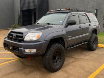 Picture of Cali Raised 03-09 Toyota 4Runner Trail Edition Bolt On Rock Sliders - No Kick Out / Raw Steel