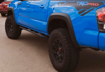 Picture of Cali Raised 05-23 Toyota Tacoma Trail Edition Rock Sliders Access Cab / No Kick Out / Powder Coat