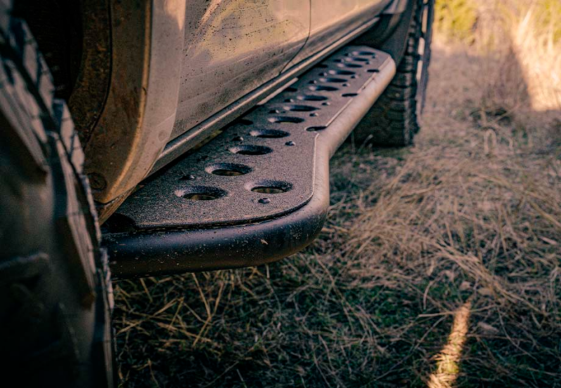 Picture of Cali Raised 05-23 Toyota Tacoma Step Ed Rock Sliders - Double Cab Long Bed W/ No Kick Out/No Fill