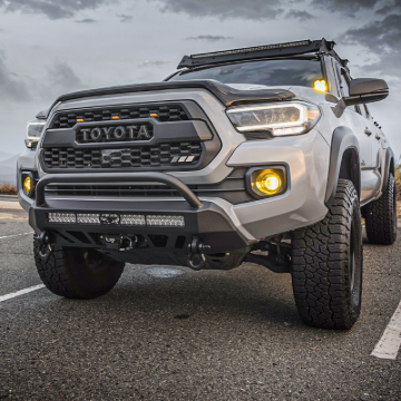 Picture of Cali Raised 16-23 Toyota Tacoma Stealth Bumper - Bull Bar / No Light Bar