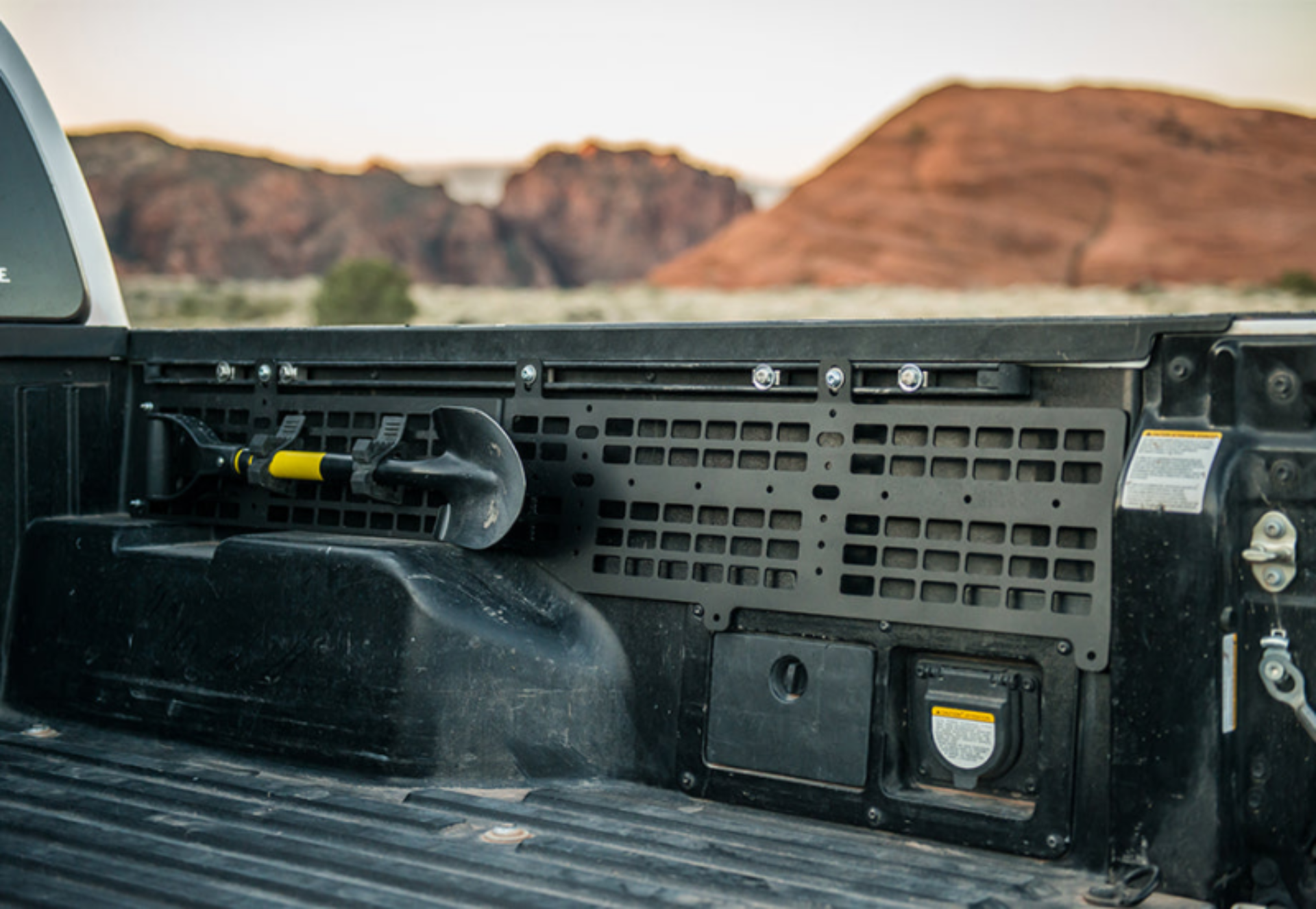 Picture of Cali Raised 05-23 Toyota Tacoma Bed Molle System For Bakflip Cover Only - Rear Panel Both Sides