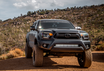 Picture of Cali Raised 05-15 Toyota Tacoma 32In Lower Bumper Hidden Led Light Bar Brackets Kit - No Switch