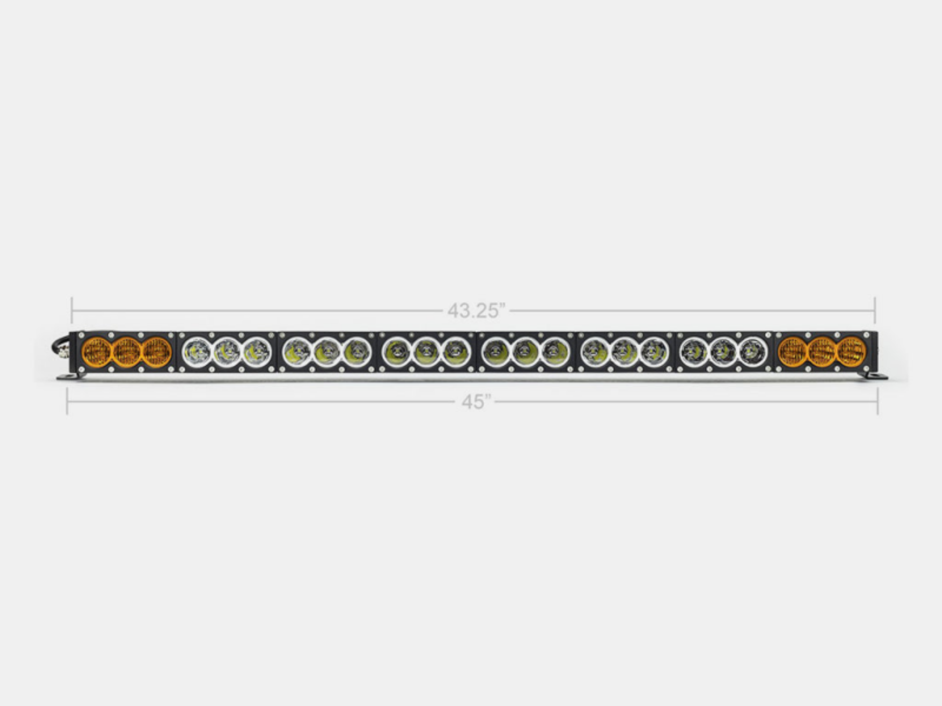 Picture of Cali Raised 43 Amber/White Dual Function Led Bar - Dual Function Wire Harness/SQ Dual Function Swit