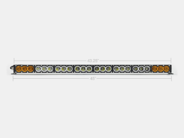 Picture of Cali Raised 43 Amber/White Dual Function Led Bar - Dual Function Wire Harness/Small Dual Function S