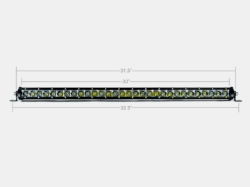 Picture of Cali Raised 32In Slim Single Row Led Bar Amber