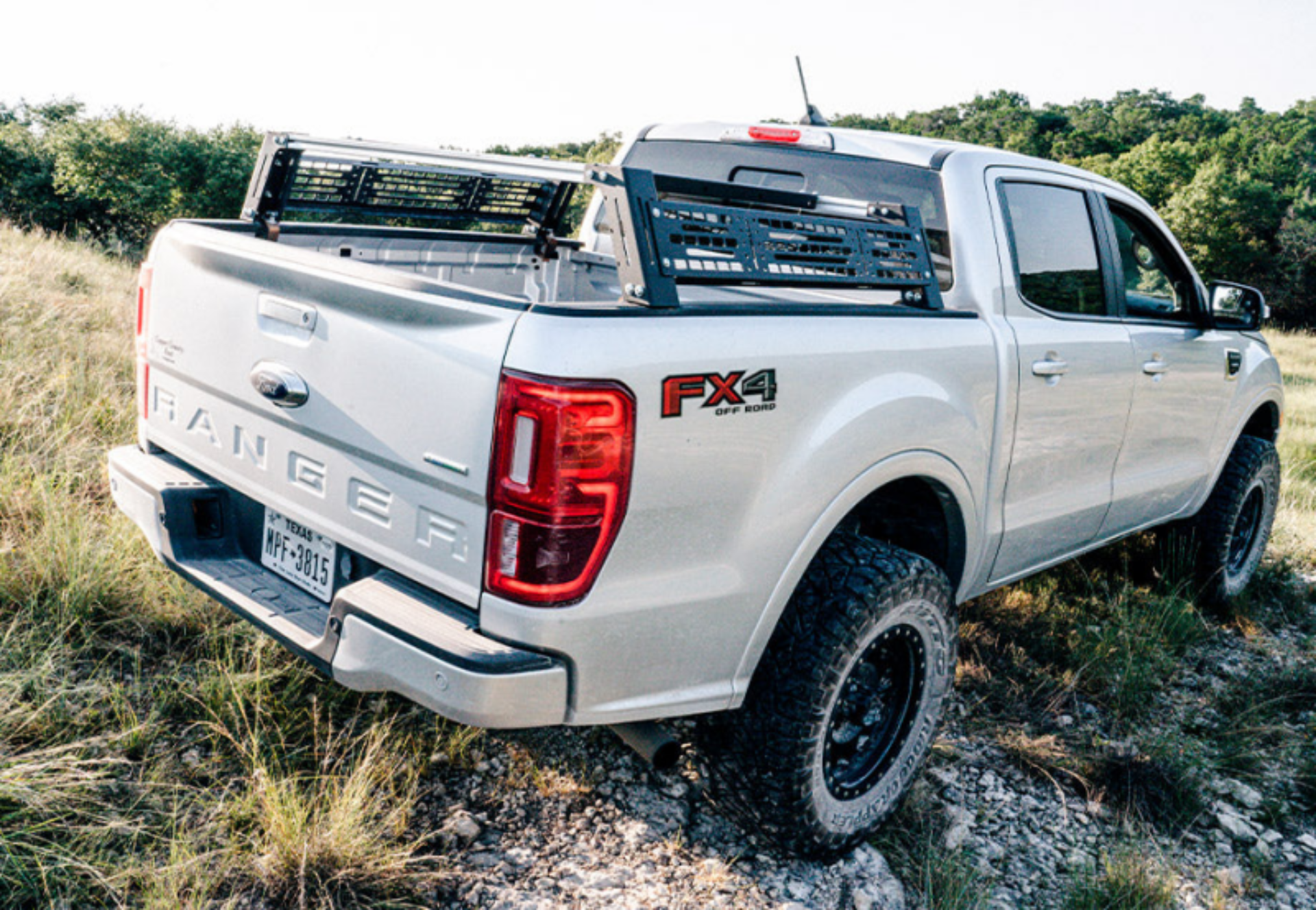 Picture of Cali Raised 19-22 Ford Ranger Overland Bed Rack - Low / Short