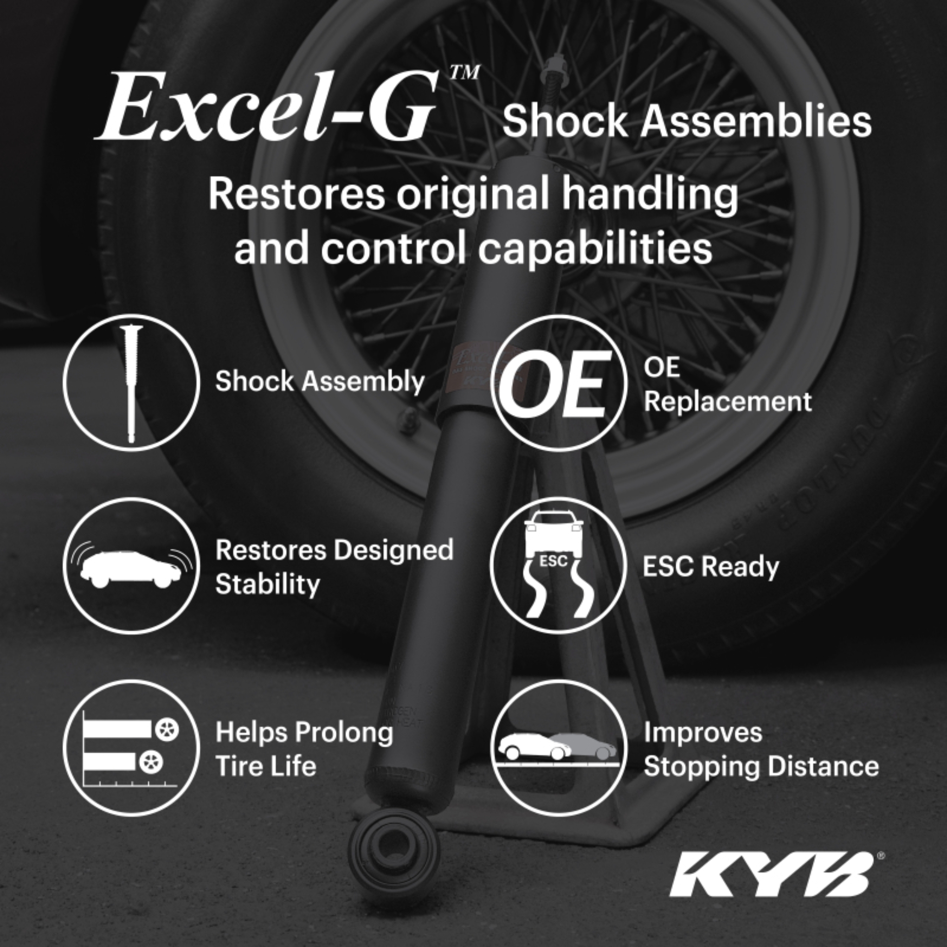 Picture of KYB 19-21 Mazda CX-5 Excel-G Shock Assembly - Rear