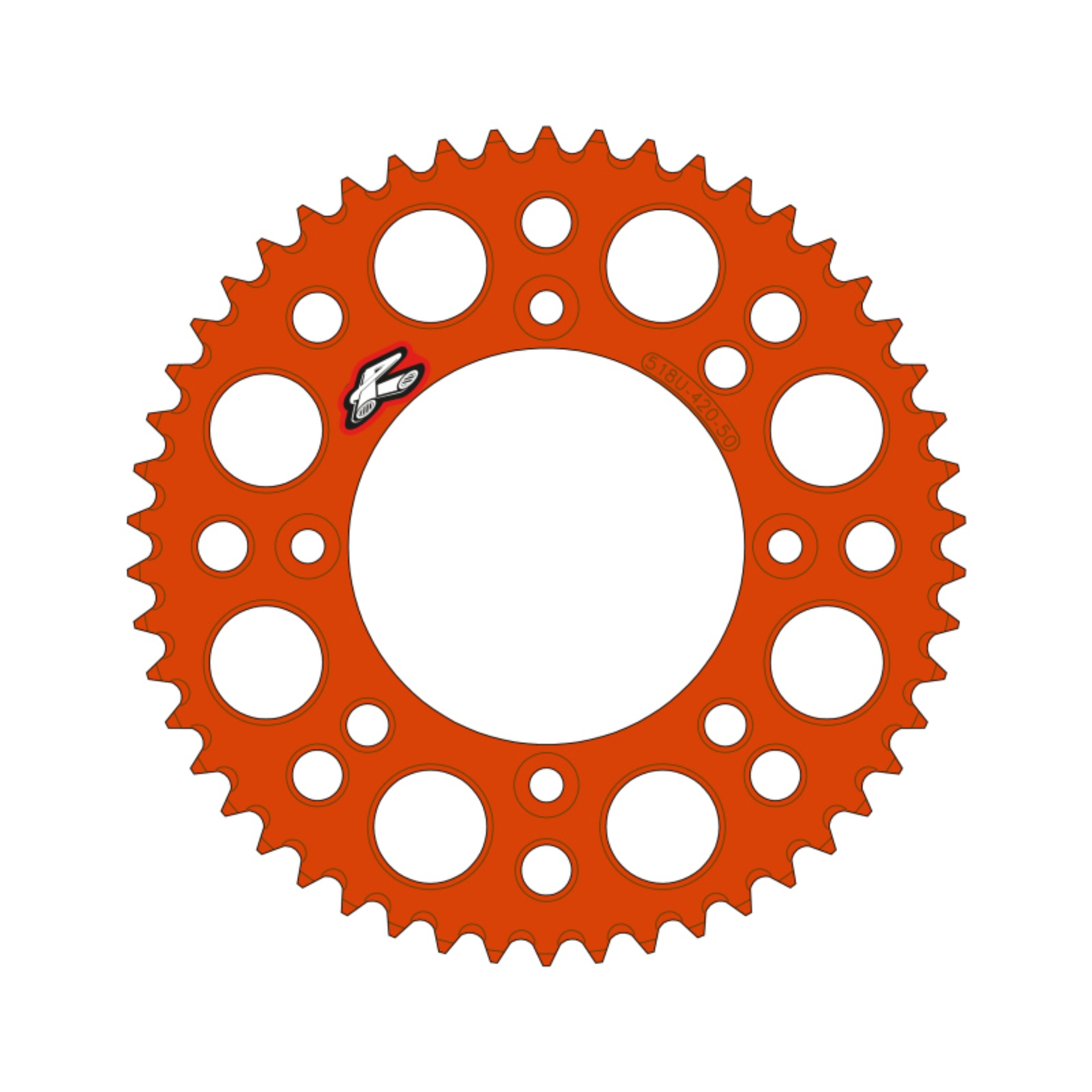 Picture of Renthal 2025 KTM 65 Rear Chain Wheel - Orange 420-49GP Teeth