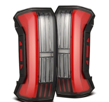 Picture of AlphaRex 22-24 Toyota Tundra NOVA-Series Prismatic LED Tail Lights - Black/Red