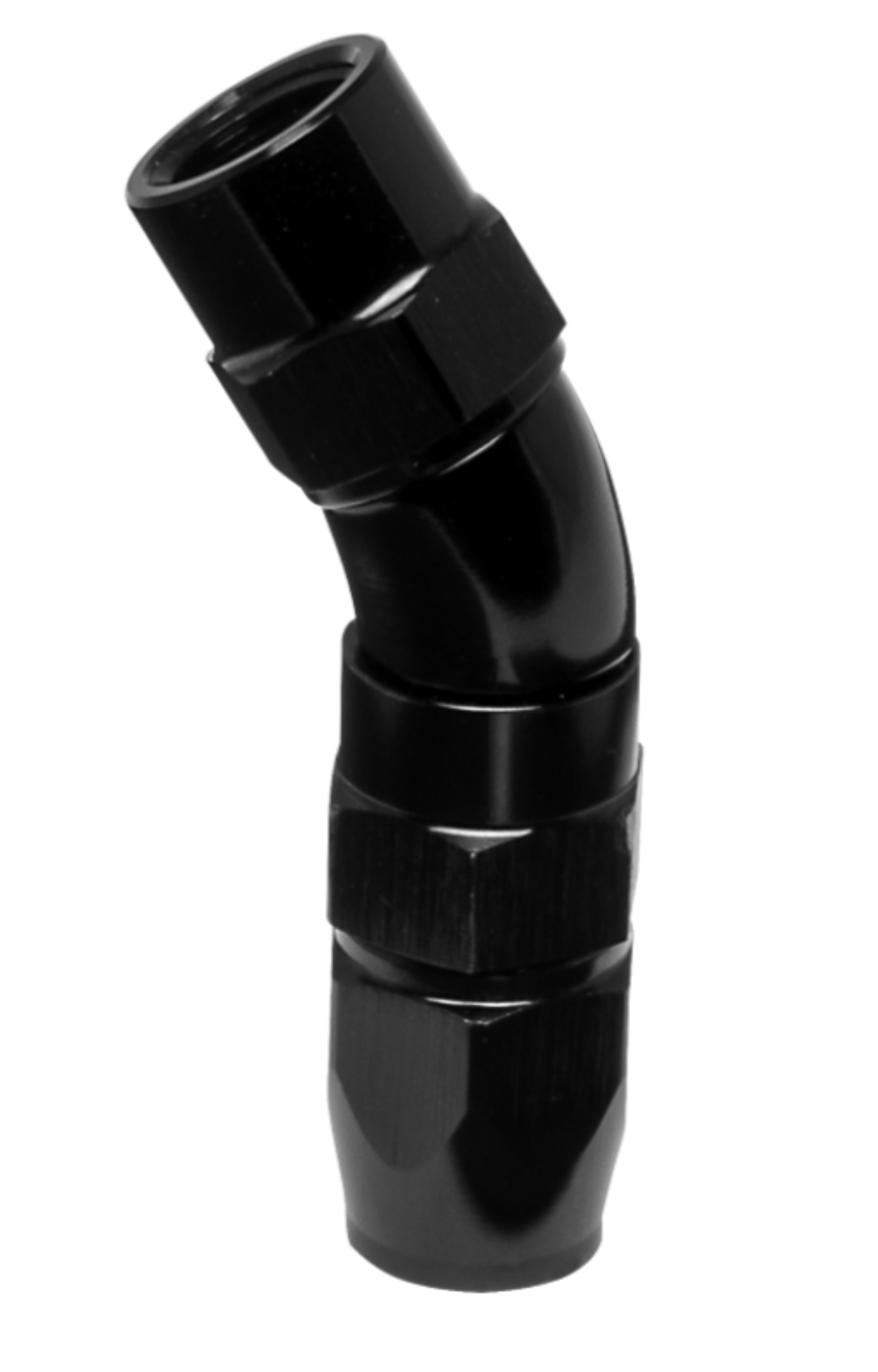 Picture of Vibrant -3AN 30 Degree High Flow Hose End Fitting for PTFE Lined Hose - Aluminum