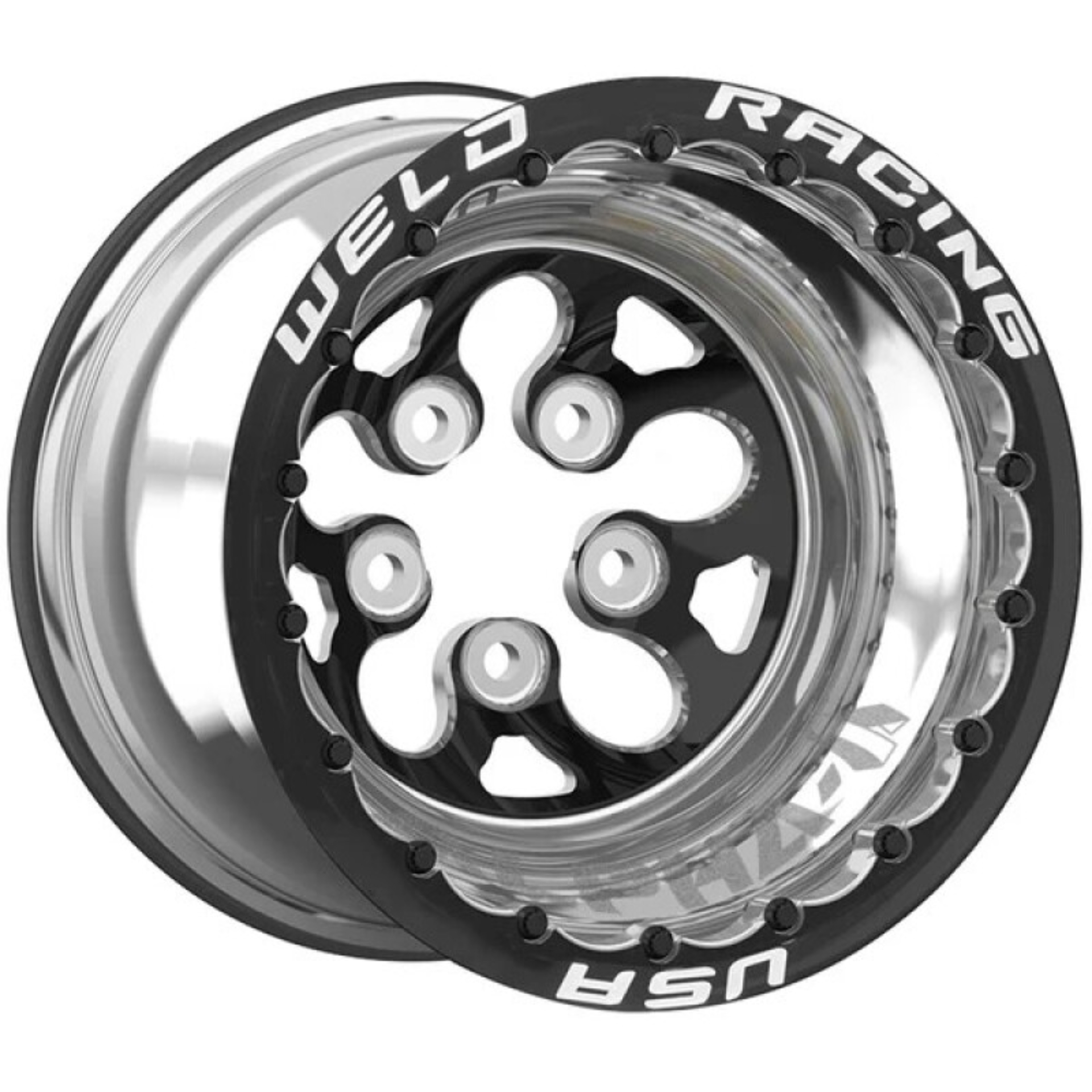 Picture of Weld Alpha-1 Blk DBL MT 15x10in Blk 5x4.75in BP 5in BS