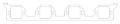 Picture of Cometic Chrysler Gen-2 Hemi .047in Fiber Intake Manifold Gasket Set-1.856in x 2.009in Rectangle Port