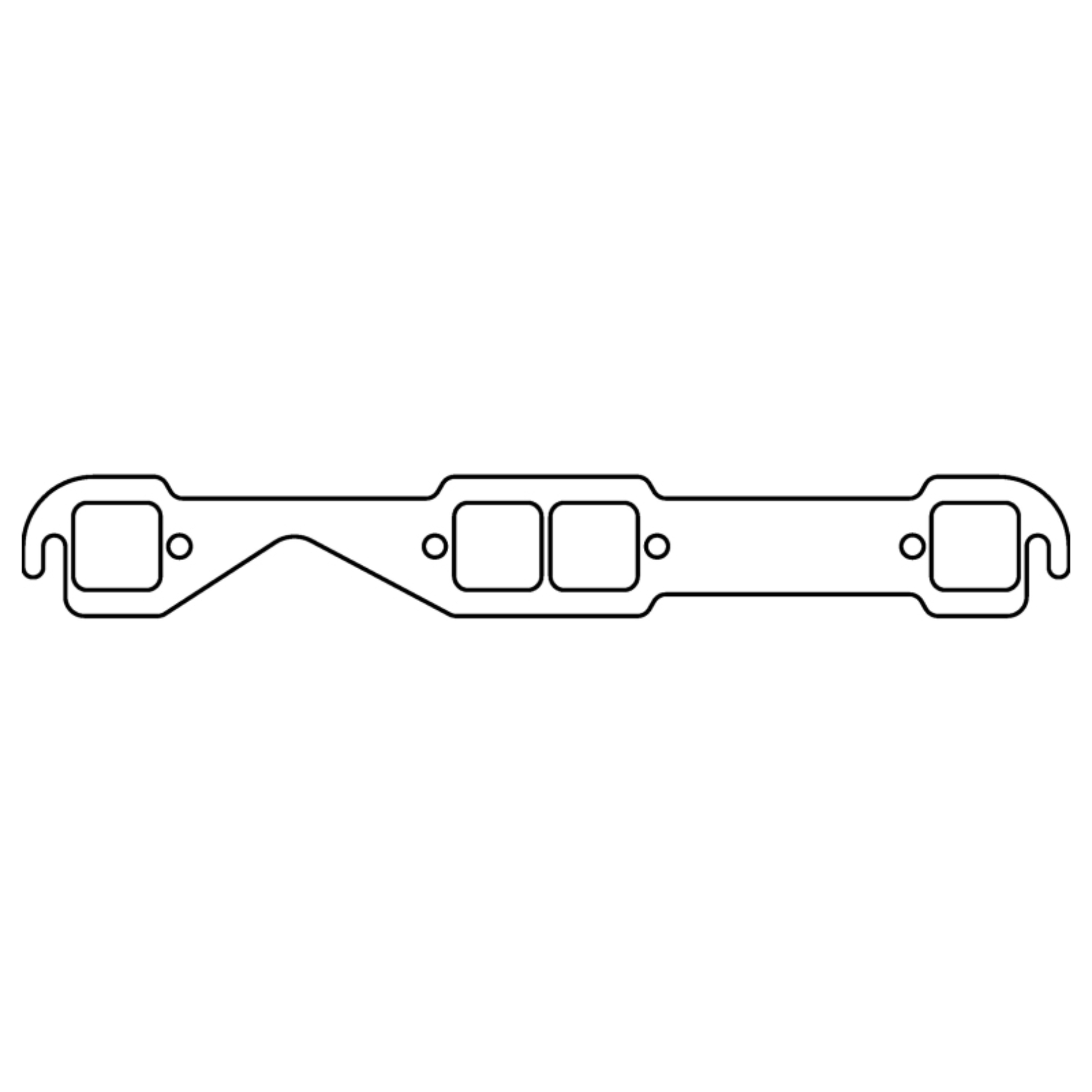 Picture of Cometic Chevy Gen1 Small Block V8 .060in HTS Exhaust Manifold Gasket Set-1.55in x 1.55in Square Port