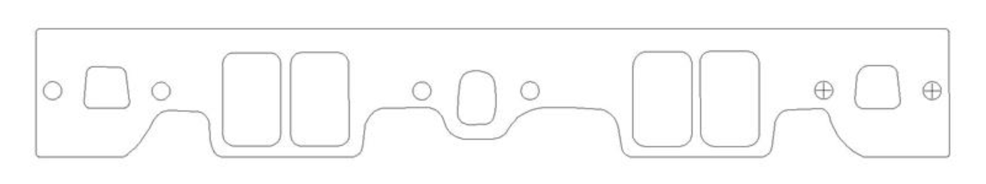 Picture of Cometic Chevy Gen1 Small Block V8 .059in CFM-20 Intake Manifold Gskt Set-Brodix IK 180/RR 180 Heads