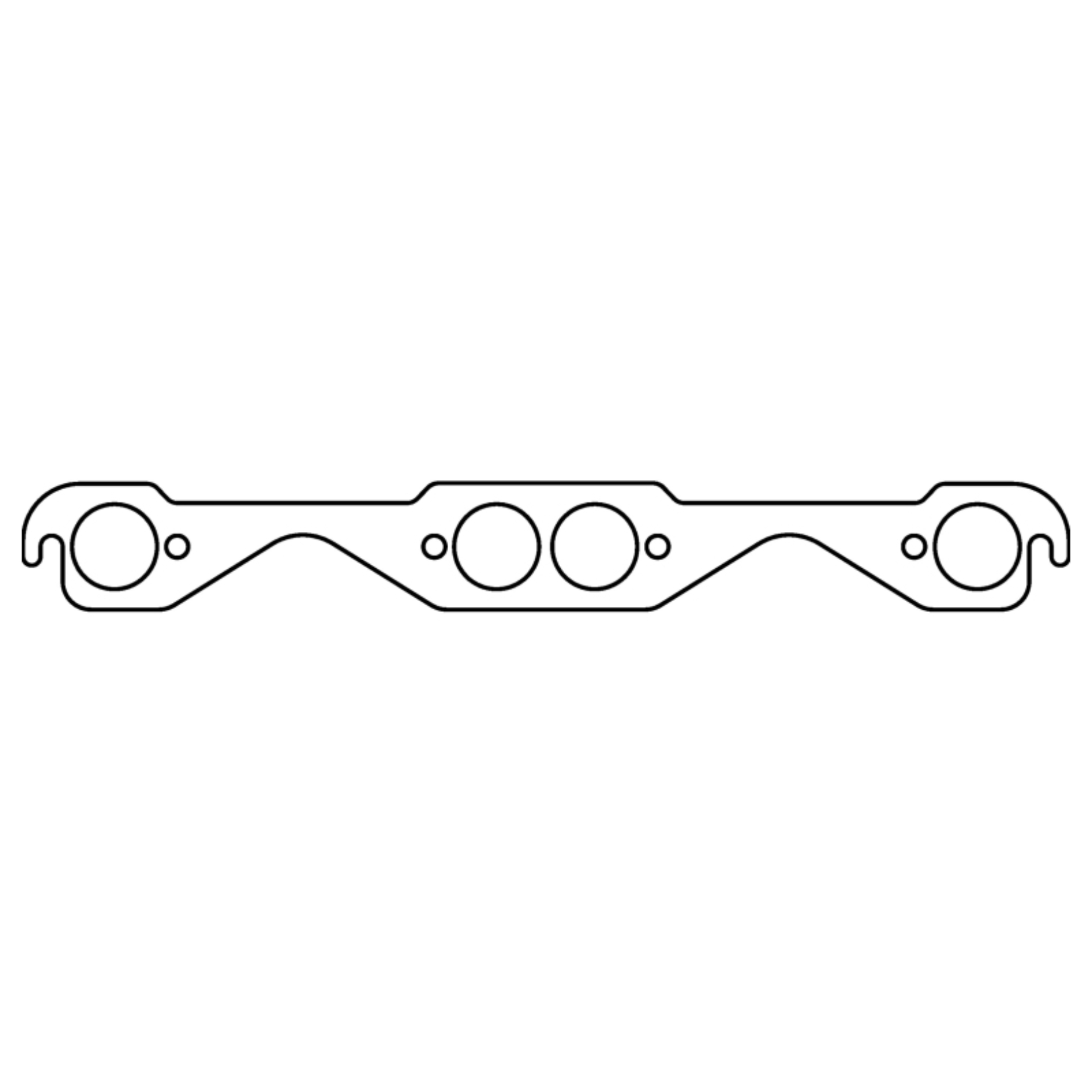 Picture of Cometic Chevy Gen-I Small Block V8 .043in Copper Exhaust Manifold Gasket Set - 1.500in Round Port