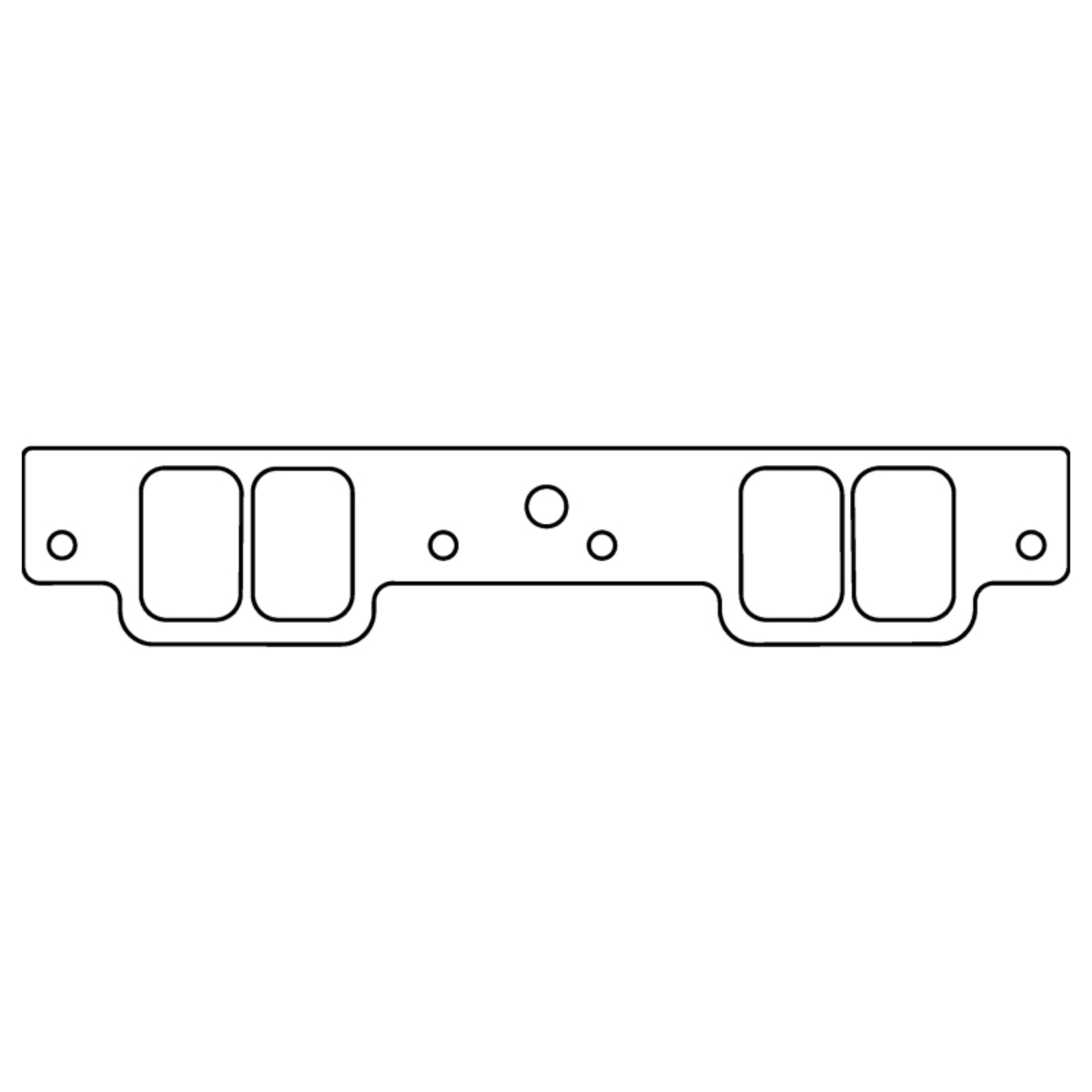 Picture of Cometic Chevy Gen-1 Small Block V8 .094in Fiber Intake Manifold Gasket Set - Brodix GB 2000 Heads