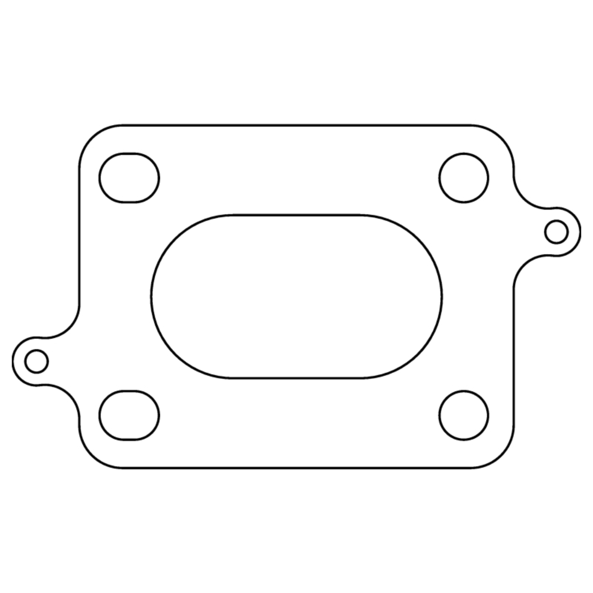 Picture of Cometic Cosworth YB .030in MLS Exhaust Manifold Gasket - Set of 4 - 53.85mm x 30.20mm Oval Ports