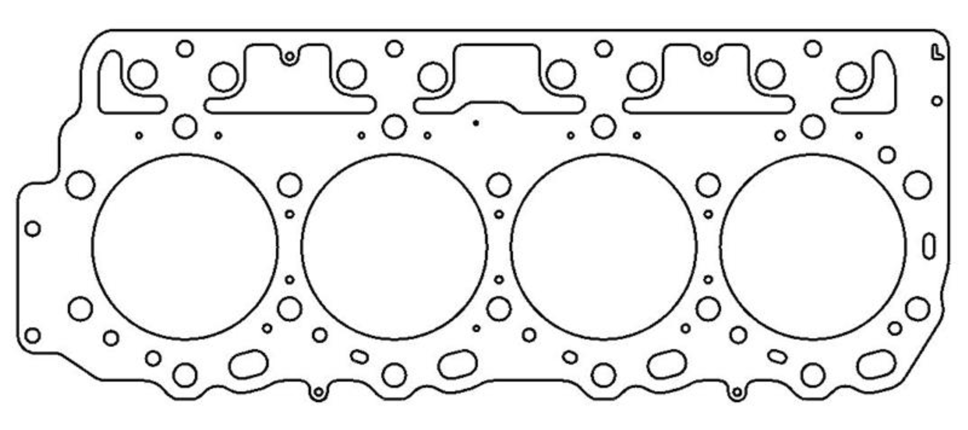 Picture of Cometic GM LB7/LLY/LBZ/LMM/LGH/LML Duramax .066in MLS Cylinder Head Gasket - 4.100in Bore - LHS