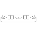 Picture of Cometic Chrysler W8 Head V8 .060in Fiber Intake Manifold Gasket Set - 1.450in x 2.200in Ports