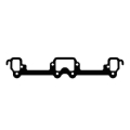 Picture of Cometic Chrysler LA V8 .064in ArmorCore Exhaust Manifold Gasket Set - With 4 BBL Carburetor