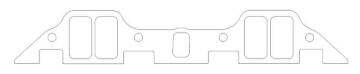 Picture of Cometic Chrysler B/RB .125in Fiber Intake Mani Gasket Set-1.229in x 2.310in Rectangle Port