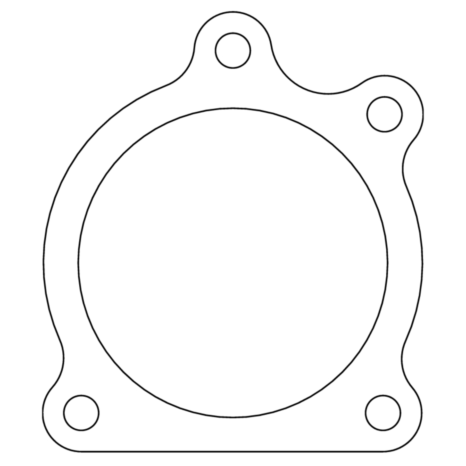 Picture of Cometic Ford 59A Flathead V8 .031in Fiber Distributor Base Gasket - 1932-1941