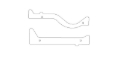 Picture of Cometic Chrysler Magnum V8 .047in Fiber Intake End Seals Kit - Front & Rear Crossovers