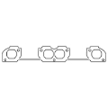 Picture of Cometic Chrysler W7/W8/W9 Head V8 .064in ArmorCore Exhaust Manifold Gasket Set