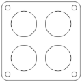 Picture of Cometic Gasket CG Carb Mounting Gasket Gasket Kits - C15314FC