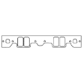 Picture of Cometic Chevy Gen1 Small Block V8 .031in Fiber Intake Mani Gasket Set